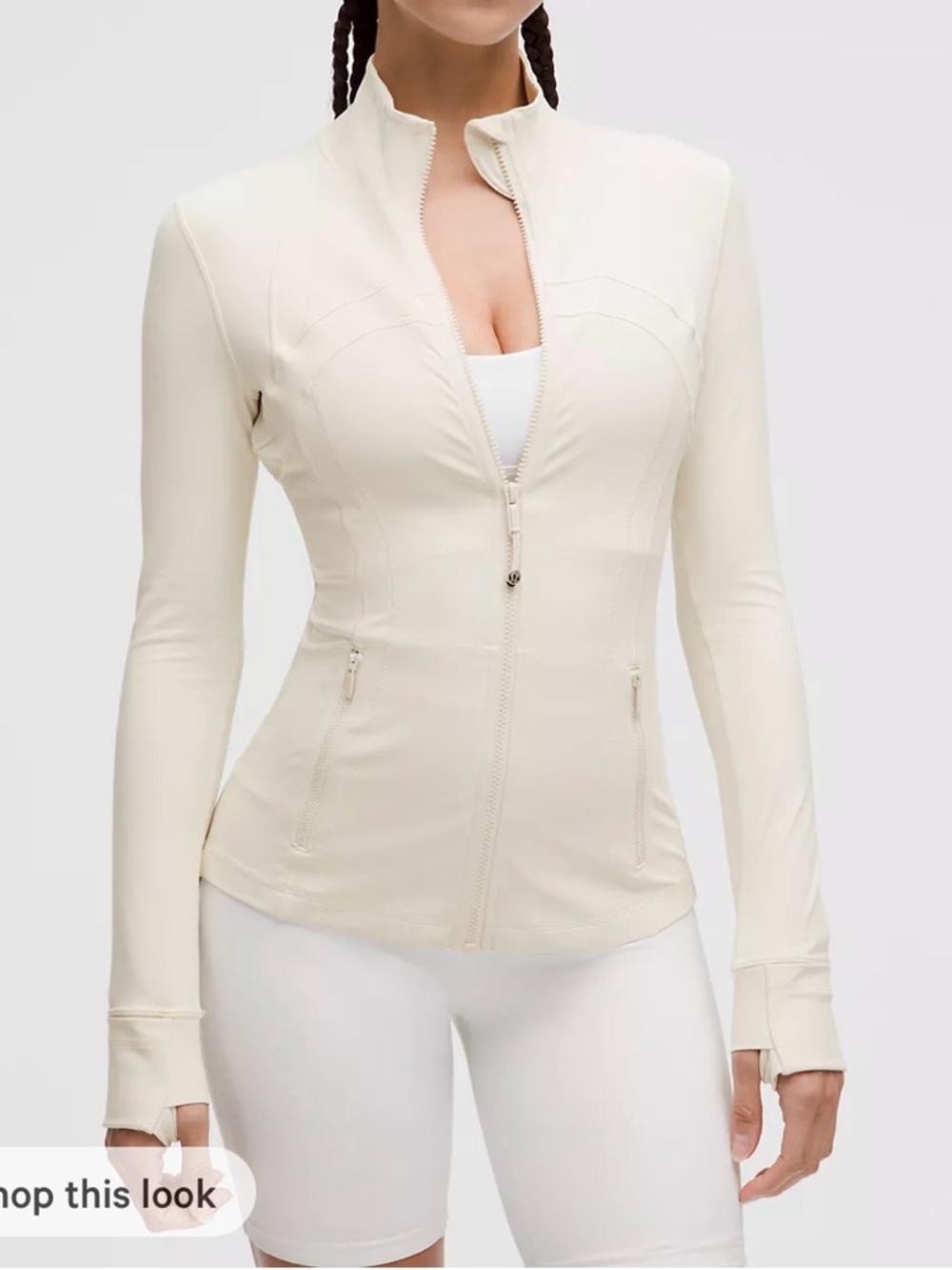 Like New Lululemon Define Jacket Light Ivory Size 6